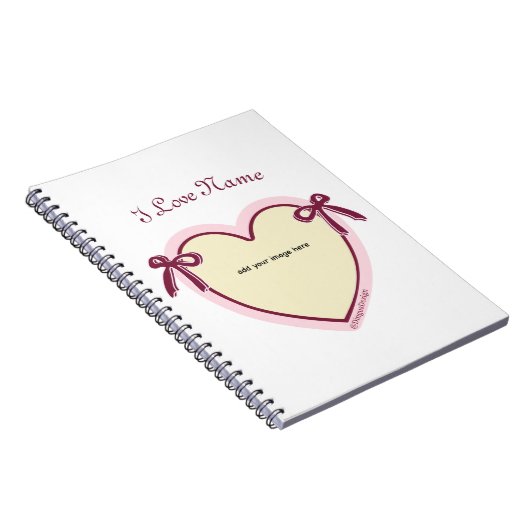 Dingus Bows & Heart gepersonaliseerd Notitieboek (Rechterzijde)