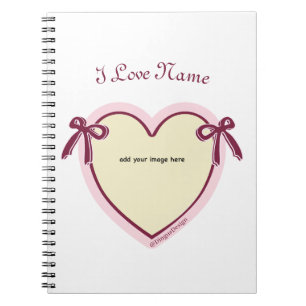 Dingus Bows & Heart gepersonaliseerd Notitieboek
