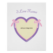 Dingus Bows & Heart gepersonaliseerd Perfect Poster (Voorkant)