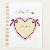 Dingus Bows & Heart gepersonaliseerd Planner (Voorkant)