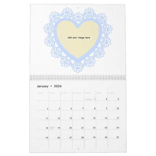 Dingus Hart en Kant Kleurrijk Kalender (Jan 2026)