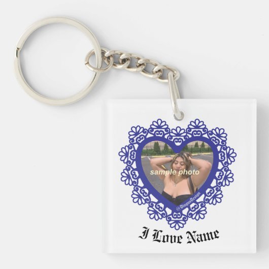 Dingus Heart Lace-Lijst Sleutelhanger (voorkant)