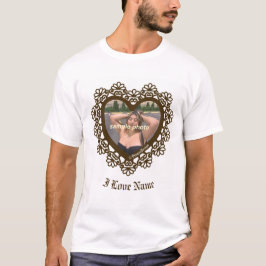 Dingus Heart Lace-Lijst T-shirt