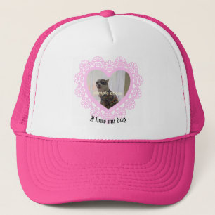 Dingus Heart Lace Lijst T-shirt Trucker Pet