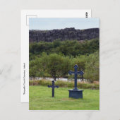 Dingvellir Church Cemetery, IJsland Briefkaart (Voorkant / Achterkant)