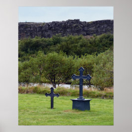 Dingvellir Church Cemetery, IJsland Poster
