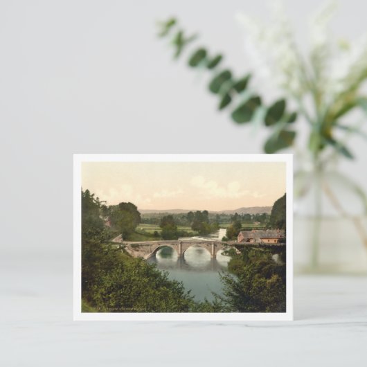 Dinham Bridge I, Ludlow, Shropshire, Engeland Briefkaart (Staand voorkant)