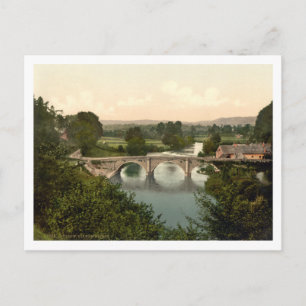 Dinham Bridge I, Ludlow, Shropshire, Engeland Briefkaart