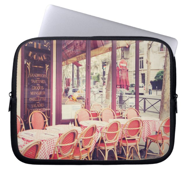 Dining in Paris Al Fresco Laptop Sleeve (Voorkant)