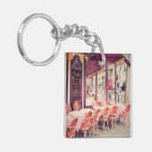 Dining in Paris Al Fresco Sleutelhanger (Voorkant Links)