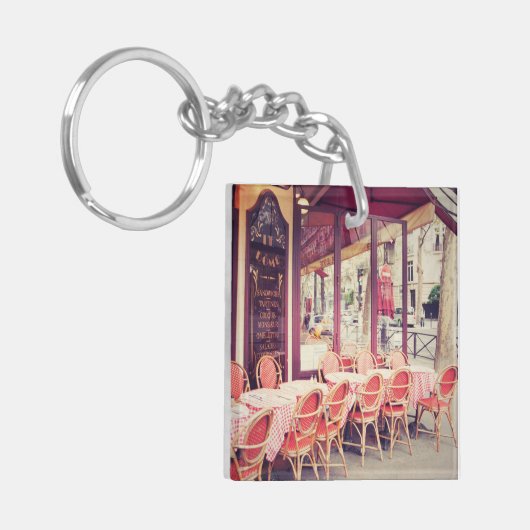 Dining in Paris Al Fresco Sleutelhanger (Voorkant Links)