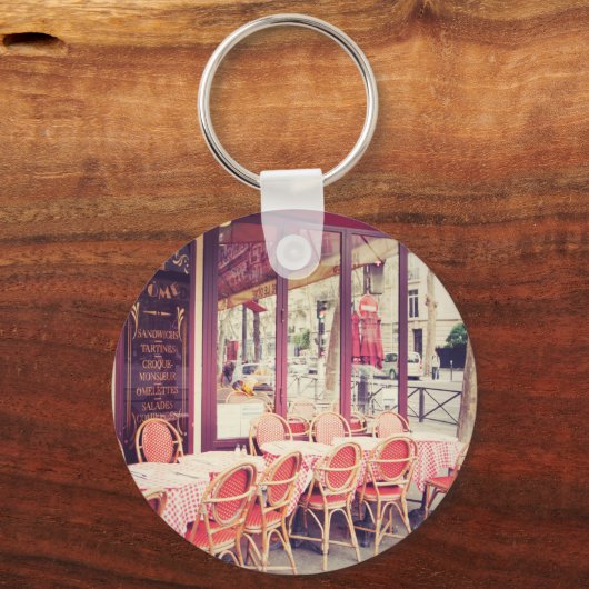 Dining in Paris Al Fresco Sleutelhanger (Voorkant)