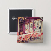 Dining in Paris Al Fresco Vierkante Button 5,1 Cm (Voorkant /achterkant)