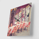 Dining in Paris Al Fresco Vierkante Klok (Hoek)