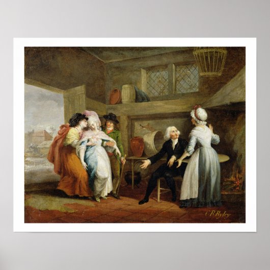 'Dining in the Hayfields' (verrast door de heer Th Poster (Voorkant)