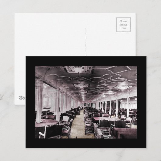 Dining Room Aisle Titanic Briefkaart (Voorkant / Achterkant)