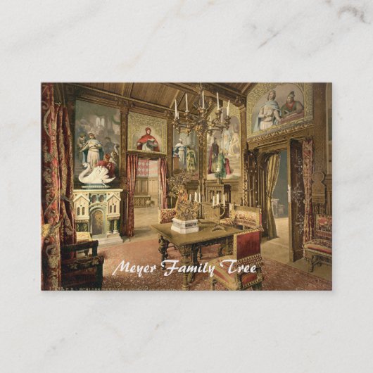 Dining Room, Neuschwanstein Castle, Duitsland Visitekaartje (Voorkant)