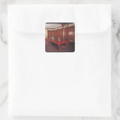 Dining Room van Adrien Benard Vierkante Sticker (Tas)