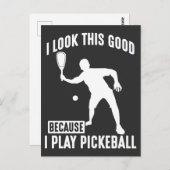 Dink ball Game Kijk goed uit voor Pickleball Playe Briefkaart (Voorkant / Achterkant)