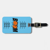Dink Dink Boom Pickleball Dinking Oranje Bombs Bagagelabel (Voorkant horizontaal)