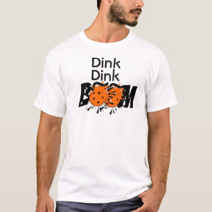 Dink Dink Boom Pickleball Dinking Oranje Bombs T-shirt