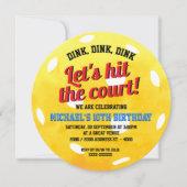 Dink Dink Pickleball Verjaardag Kaart (Voorkant)