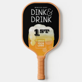 Dink & Drink Tournament Award met sponsor Logo Pickleball Paddle
