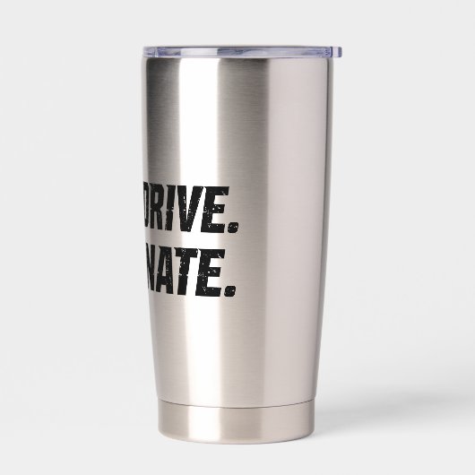 Dink Drive Dominate - Graphic Pickleball Statement Geïsoleerde Drinkbeker (Links)