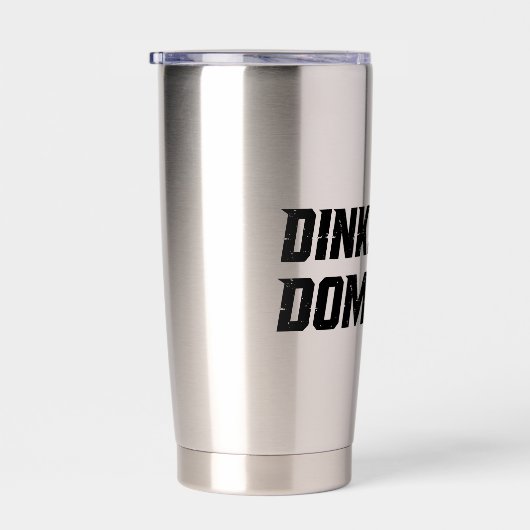 Dink Drive Dominate - Graphic Pickleball Statement Geïsoleerde Drinkbeker (Rechts)