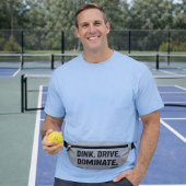 Dink Drive Dominate - Graphic Pickleball Statement Heuptasje