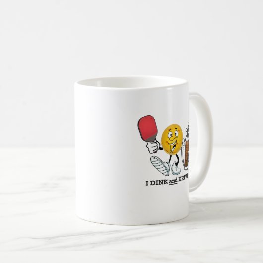 Dink & Drive (PIckleball/Golf:) Koffiemok (Voorkant rechts)
