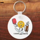 Dink & Drive (PIckleball/Golf:) Sleutelhanger (Voorkant)