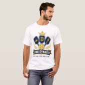 Dink Dynasty - Pickleball Koninklijk T-shirt (Voorkant volledig)