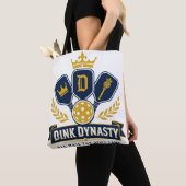 Dink Dynasty - Pickleball Koninklijk Tote Bag (Dichtbij)