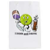 Dink en Drive 2 (pickleball/golf) Medium Cadeauzakje (Voorkant)