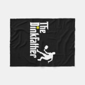 Dink Father Pickleball Dad Funny Pickleball Fleece Deken (Voorkant (Horizontaal))
