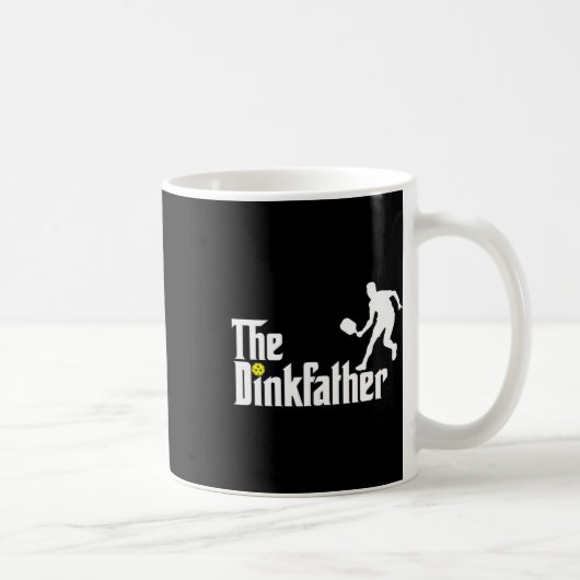 Dink Father Pickleball Dad Funny Pickleball Koffiemok (Rechts)