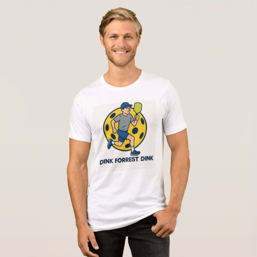 Dink Forrest Dink - Pickleball Tri-Blend Shirt (Voorkant volledig)