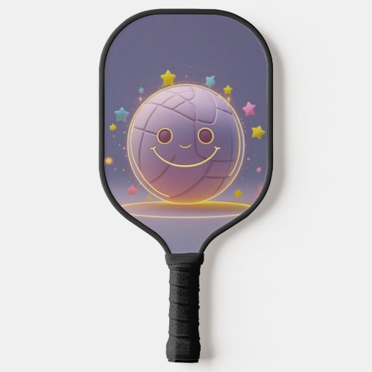 Dink Happens - Minimale Kawaii Pickleball Paddle B (Achterkant)