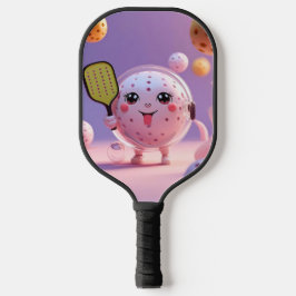 Dink Happens - Minimale Kawaii Pickleball Paddle B