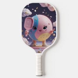 Dink Happens - Minimale Kawaii Pickleball Paddle B