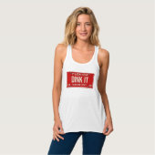 Dink It Pickleball Fan | Retro FL License Plate Tanktop (Volledige Voorkant)