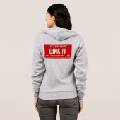 Dink It Pickleball Player Fan Retro License Plate Hoodie (Achterkant volledig)