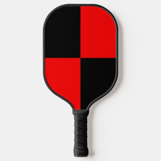 Dink n Go Nuts Pickleball Red zwarte controleur Pickleball Paddle (Voorkant)