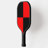 Dink n Go Nuts Pickleball Red zwarte controleur Pickleball Paddle (Links)