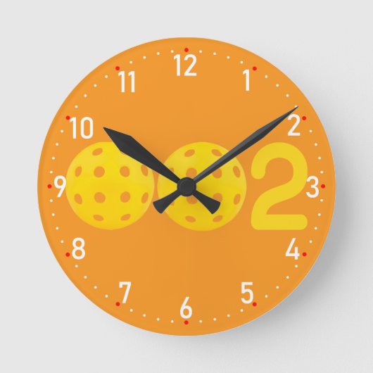 Dink O'ClockPickleball Ronde Klok (Voorkant)