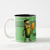 Dink of Die Funny Dill Tweekleurige Koffiemok (Links)