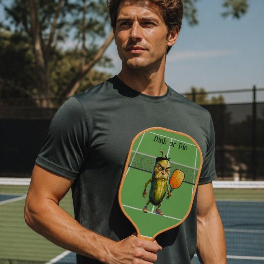 Dink of Sterf Grappige Dill Pickleball Paddle