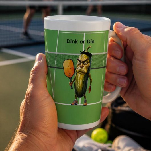 Dink or Die Pickleball Latte Mok