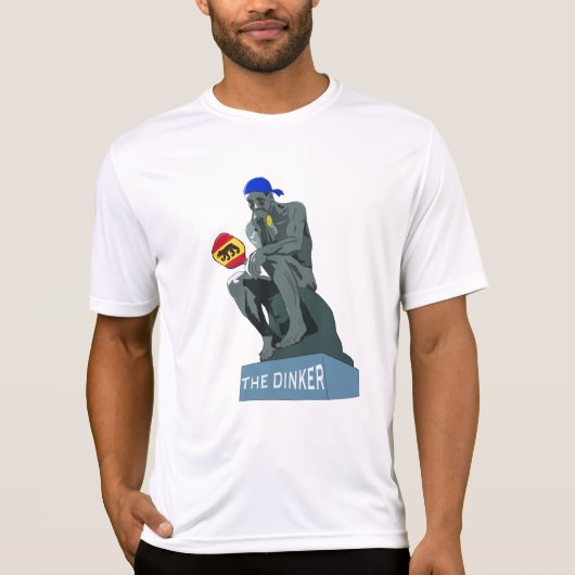 Dink Pickleball de denker als dinker performance T-shirt (Voorkant)